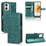 Custodia per telefono in pelle con trama a nido d'ape, For Motorola Moto G73 5G, For Motorola Moto G72 4G, For Motorola Moto G53 5G, For Motorola Moto G13 / G23 4G