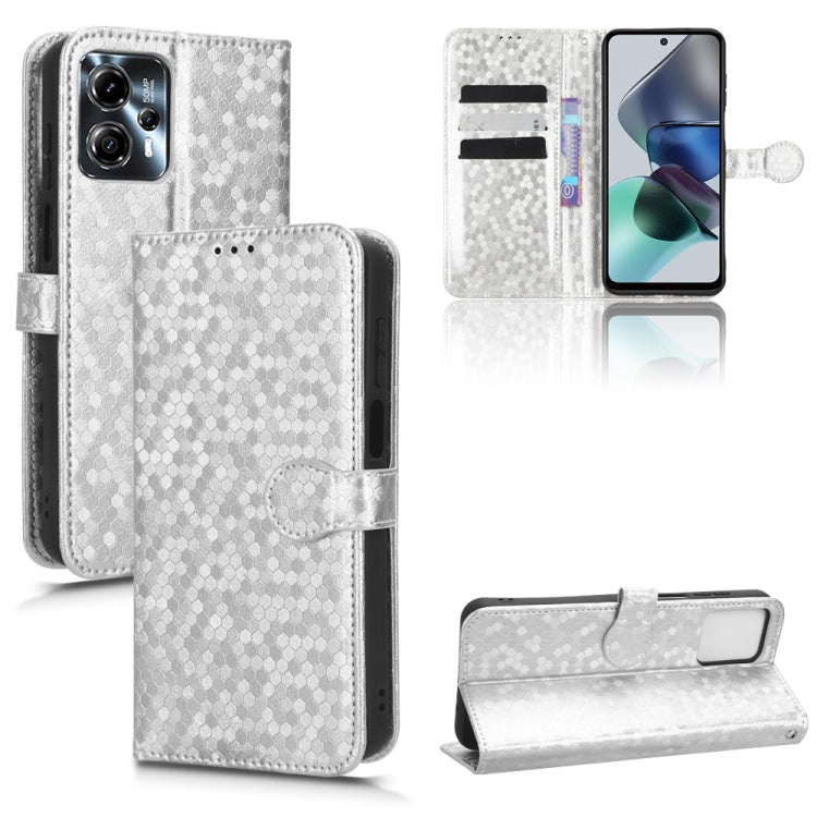Custodia per telefono in pelle con trama a nido d'ape, For Motorola Moto G73 5G, For Motorola Moto G72 4G, For Motorola Moto G53 5G, For Motorola Moto G13 / G23 4G