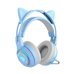 Cuffie wireless Bluetooth T25 RGB con microfono staccabile