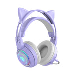 Cuffie wireless Bluetooth T25 RGB con microfono staccabile