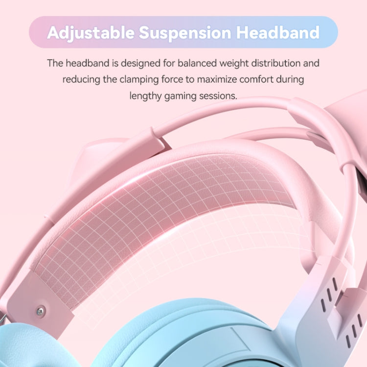 Cuffie wireless Bluetooth T25 RGB con microfono staccabile