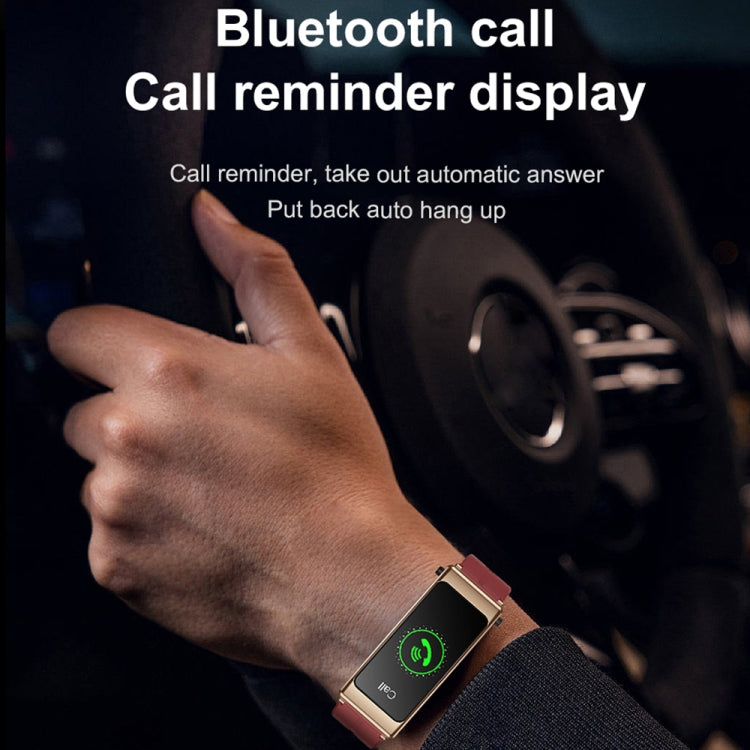 Smartwatch K13 1.14" con chiamata Bluetooth e cinturino in silico