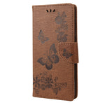 Custodia per cellulare in pelle flip orizzontale goffrata farfalla, For Xiaomi Redmi Note 12 Pro+ 5G Global