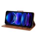 Custodia per cellulare in pelle flip orizzontale goffrata farfalla, For Xiaomi Redmi Note 12 Pro+ 5G Global