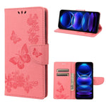 Custodia per cellulare in pelle flip orizzontale goffrata farfalla, For Xiaomi Redmi Note 12 Pro+ 5G Global