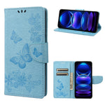 Custodia per cellulare in pelle flip orizzontale goffrata farfalla, For Xiaomi Redmi Note 12 Pro+ 5G Global
