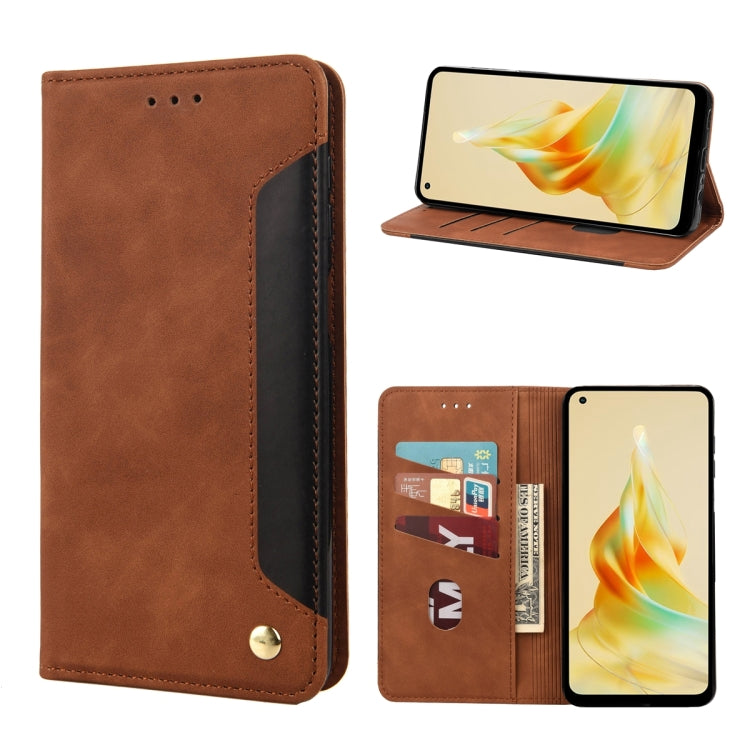 Custodia per telefono in pelle con giunture al tatto, For OPPO Reno8 T 4G, For Xiaomi Redmi Note 12 5G Global / Poco X5 5G, For Xiaomi Redmi Note 12 Pro 5G Global, For Xiaomi Redmi Note 12 Pro+ 5G Global