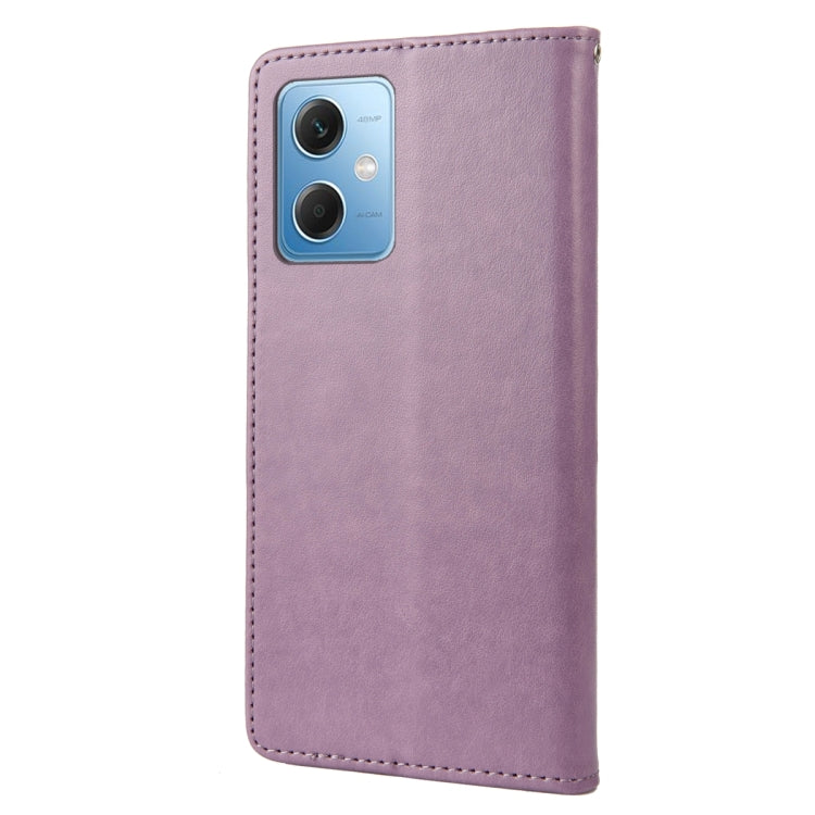 Custodia per telefono in pelle con motivo floreale a farfalla, For Xiaomi Redmi Note 12 Pro+ 5G Global