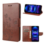 Custodia per telefono in pelle con motivo floreale a farfalla, For Xiaomi Redmi Note 12 Pro+ 5G Global