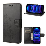 Custodia per telefono in pelle con motivo floreale a farfalla, For Xiaomi Redmi Note 12 Pro+ 5G Global