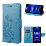 Custodia per telefono in pelle con motivo floreale a farfalla, For Xiaomi Redmi Note 12 Pro+ 5G Global