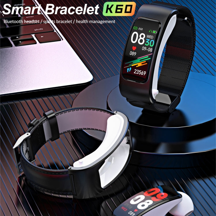 Smartwatch K60 1.08 pollici con auricolare e Bluetooth