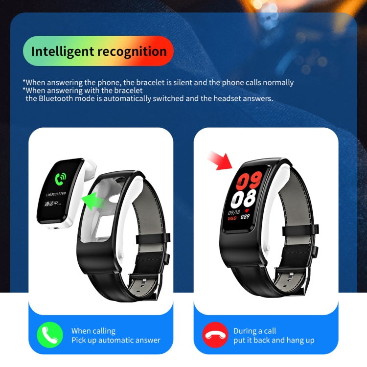 Smartwatch K60 1.08 pollici con auricolare e Bluetooth