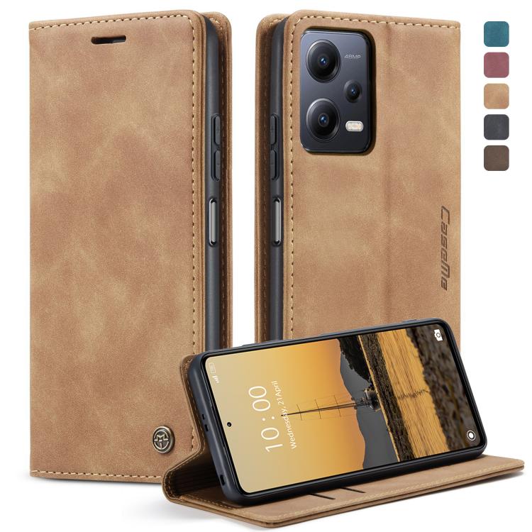 CaseMe 013 Custodia multifunzionale in pelle a conchiglia orizzontale, For OPPO Reno8 T 5G, For Xiaomi Redmi Note 12 5G / Poco X5, For Xiaomi Redmi Note 12 Pro 5G / Poco X5 Pro, For Xiaomi Redmi Note 12 Pro+ 5G