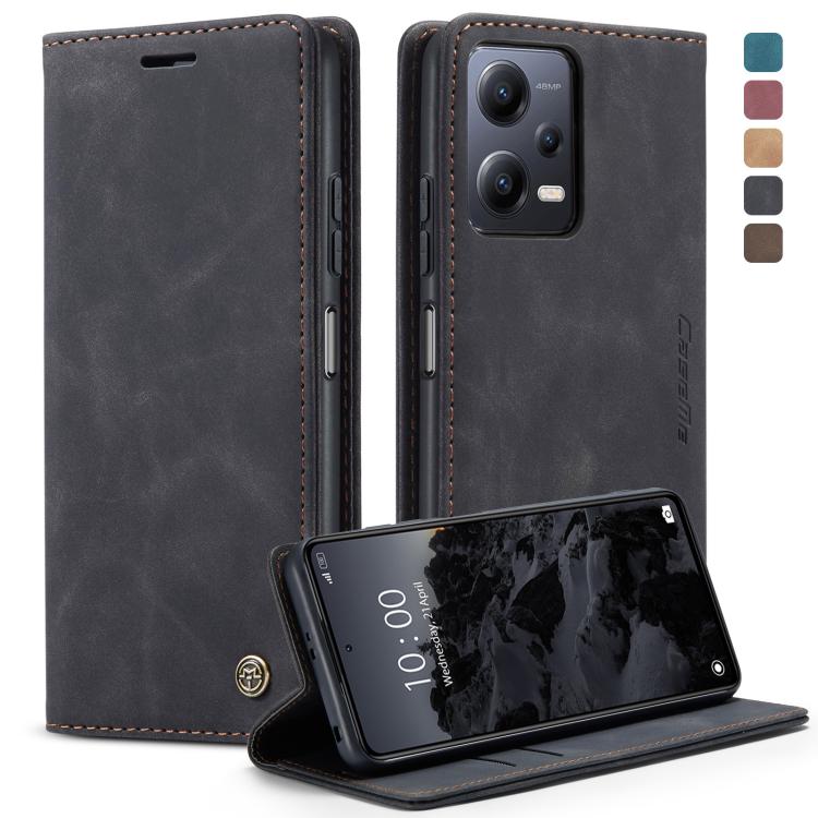 CaseMe 013 Custodia multifunzionale in pelle a conchiglia orizzontale, For OPPO Reno8 T 5G, For Xiaomi Redmi Note 12 5G / Poco X5, For Xiaomi Redmi Note 12 Pro 5G / Poco X5 Pro, For Xiaomi Redmi Note 12 Pro+ 5G