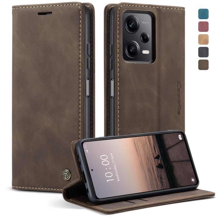 CaseMe 013 Custodia multifunzionale in pelle a conchiglia orizzontale, For OPPO Reno8 T 5G, For Xiaomi Redmi Note 12 5G / Poco X5, For Xiaomi Redmi Note 12 Pro 5G / Poco X5 Pro, For Xiaomi Redmi Note 12 Pro+ 5G