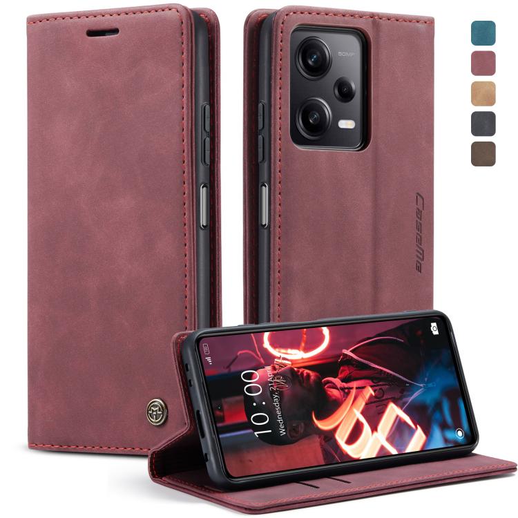 CaseMe 013 Custodia multifunzionale in pelle a conchiglia orizzontale, For OPPO Reno8 T 5G, For Xiaomi Redmi Note 12 5G / Poco X5, For Xiaomi Redmi Note 12 Pro 5G / Poco X5 Pro, For Xiaomi Redmi Note 12 Pro+ 5G