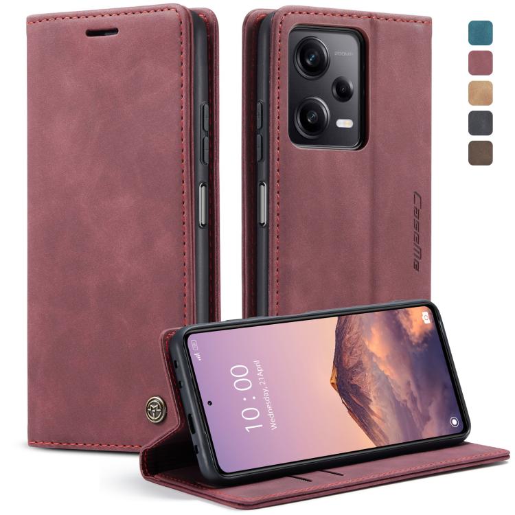 CaseMe 013 Custodia multifunzionale in pelle a conchiglia orizzontale, For OPPO Reno8 T 5G, For Xiaomi Redmi Note 12 5G / Poco X5, For Xiaomi Redmi Note 12 Pro 5G / Poco X5 Pro, For Xiaomi Redmi Note 12 Pro+ 5G