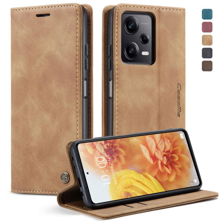 CaseMe 013 Custodia multifunzionale in pelle a conchiglia orizzontale, For OPPO Reno8 T 5G, For Xiaomi Redmi Note 12 5G / Poco X5, For Xiaomi Redmi Note 12 Pro 5G / Poco X5 Pro, For Xiaomi Redmi Note 12 Pro+ 5G