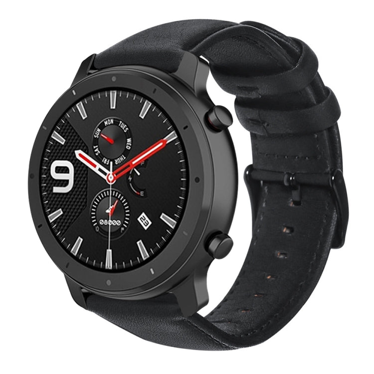 Cinturino in pelle cerata per Amazfit GTR 47mm e Stratos
