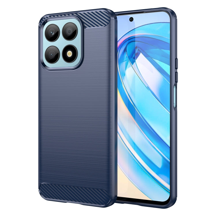 Custodia per telefono TPU in fibra di carbonio con trama spazzolata, For Honor X8a