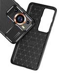Custodia per telefono in TPU antiurto con struttura in fibra di carbonio, For Huawei P60, For Huawei P60 Pro, For OnePlus Ace 2V