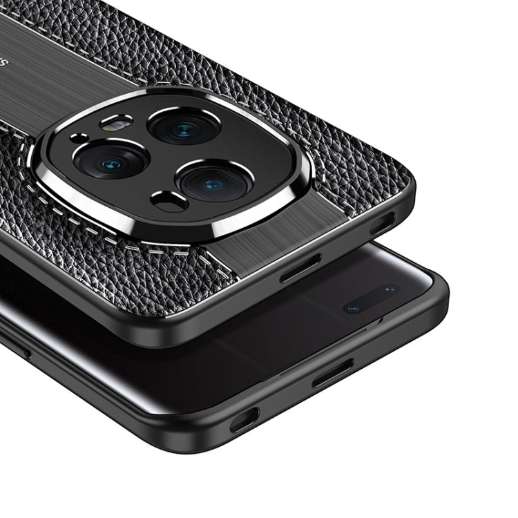 Custodia per telefono in TPU antiurto con texture Litchi, For Honor Magic5 Ultimate, For Huawei P60, For Huawei P60 Pro, For OnePlus Ace 2V