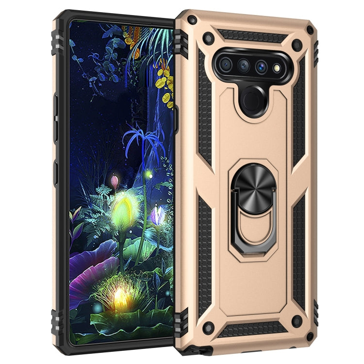 Custodia protettiva antiurto con supporto girevole per LG Stylo 6