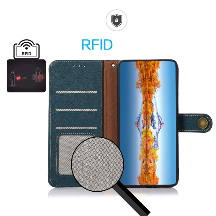 Custodia per telefono in vera pelle KHAZNEH Custer Texture RFID, For Google Pixel 7A, For Xiaomi Redmi Note 12 4G Global