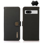Custodia per telefono in vera pelle KHAZNEH Custer Texture RFID, For Google Pixel 7A, For Xiaomi Redmi Note 12 4G Global