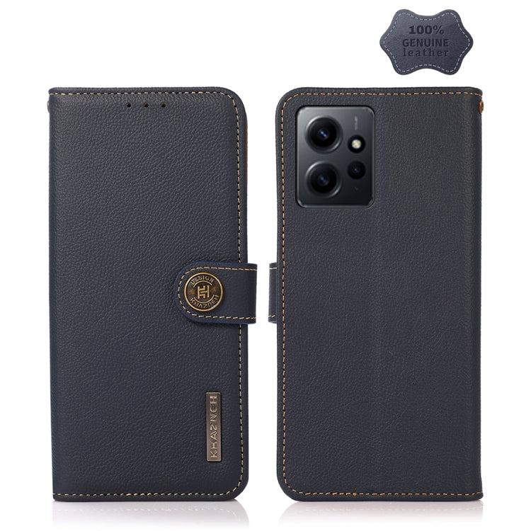 Custodia per telefono in vera pelle KHAZNEH Custer Texture RFID, For Google Pixel 7A, For Xiaomi Redmi Note 12 4G Global
