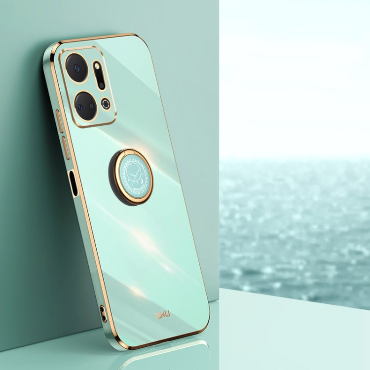Custodia TPU elettrolitico con supporto anello per Honor X7a