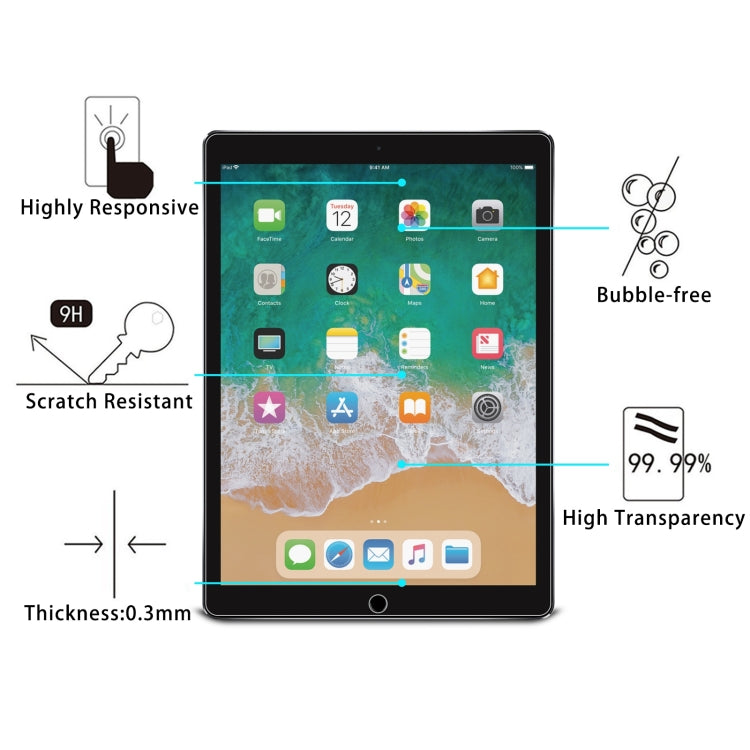 Pellicola per tablet in vetro temperato antideflagrante da 25 pezzi 9H 2.5D, For iPad Pro 12.9 2017 / 2015 (25pcs), For OPPO Pad 2 / Pad Neo 11.4(25 PCS)