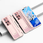 Custodia per telefono con cerniera a copertura totale integrata con stilo, For Huawei Mate X2, For Honor Magic Vs