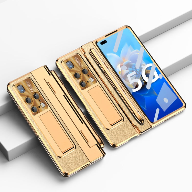 Custodia per telefono con cerniera a copertura totale integrata con stilo, For Huawei Mate X2, For Honor Magic Vs