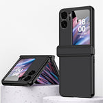 Custodia magnetica per telefono con cornice galvanica modello Litchi, For OPPO Find N2 Flip