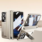 Custodia per telefono all-inclusive con cerniera in metallo integrata con slot per penna, For OPPO Find N2