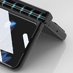 Custodia per telefono all-inclusive con cerniera in metallo integrata con slot per penna, For OPPO Find N2