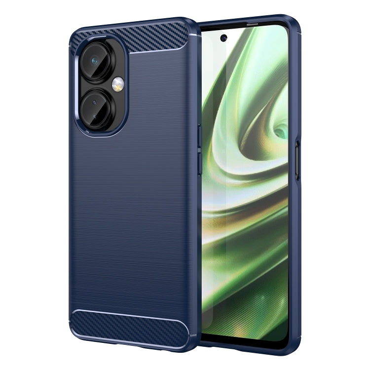 Custodia per telefono TPU in fibra di carbonio con trama spazzolata, For OnePlus Nord CE 3, For OnePlus Ace 2V, For OnePlus 11R 5G
