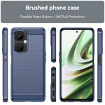 Custodia per telefono TPU in fibra di carbonio con trama spazzolata, For OnePlus Nord CE 3, For OnePlus Ace 2V, For OnePlus 11R 5G