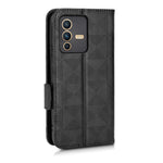 Custodia per telefono in pelle a triangolo simmetrico, For vivo S12 Pro / V230 Pro, For vivo S15e 5G, For vivo T1 5G / Y75 5G / Y55 5G, For vivo V27e / S16e