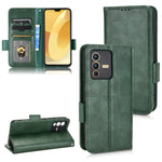 Custodia per telefono in pelle a triangolo simmetrico, For vivo S12 Pro / V230 Pro, For vivo S15e 5G, For vivo T1 5G / Y75 5G / Y55 5G, For vivo V27e / S16e