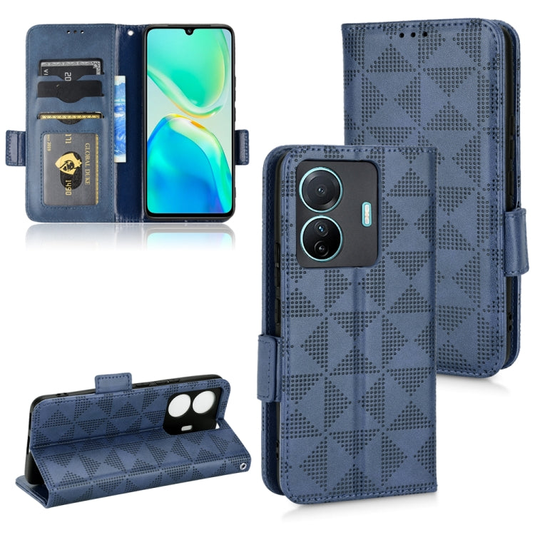 Custodia per telefono in pelle a triangolo simmetrico, For vivo S12 Pro / V230 Pro, For vivo S15e 5G, For vivo T1 5G / Y75 5G / Y55 5G, For vivo V27e / S16e