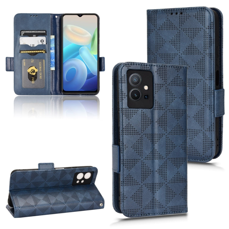 Custodia per telefono in pelle a triangolo simmetrico, For vivo S12 Pro / V230 Pro, For vivo S15e 5G, For vivo T1 5G / Y75 5G / Y55 5G, For vivo V27e / S16e
