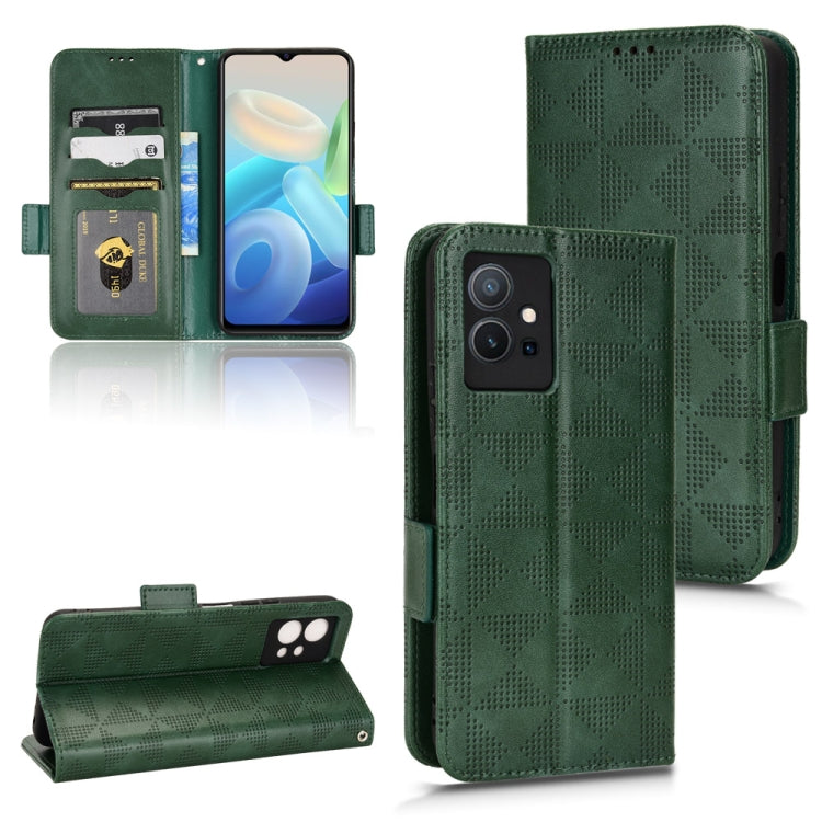 Custodia per telefono in pelle a triangolo simmetrico, For vivo S12 Pro / V230 Pro, For vivo S15e 5G, For vivo T1 5G / Y75 5G / Y55 5G, For vivo V27e / S16e