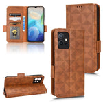 Custodia per telefono in pelle a triangolo simmetrico, For vivo S12 Pro / V230 Pro, For vivo S15e 5G, For vivo T1 5G / Y75 5G / Y55 5G, For vivo V27e / S16e