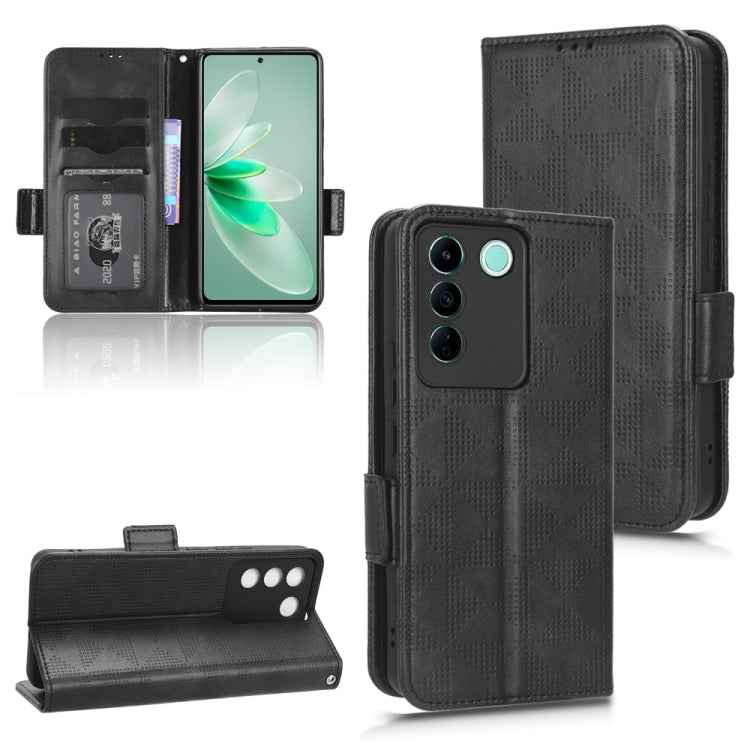 Custodia per telefono in pelle a triangolo simmetrico, For vivo S12 Pro / V230 Pro, For vivo S15e 5G, For vivo T1 5G / Y75 5G / Y55 5G, For vivo V27e / S16e