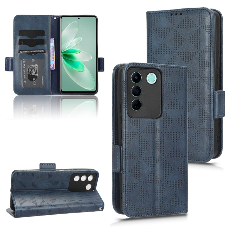 Custodia per telefono in pelle a triangolo simmetrico, For vivo S12 Pro / V230 Pro, For vivo S15e 5G, For vivo T1 5G / Y75 5G / Y55 5G, For vivo V27e / S16e