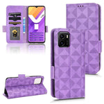 Custodia per telefono in pelle a triangolo simmetrico, For vivo X Note, For vivo Y01 / Y15s 2021, For vivo Y02 4G, For vivo Y35 4G