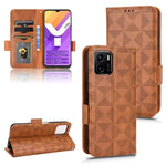 Custodia per telefono in pelle a triangolo simmetrico, For vivo X Note, For vivo Y01 / Y15s 2021, For vivo Y02 4G, For vivo Y35 4G
